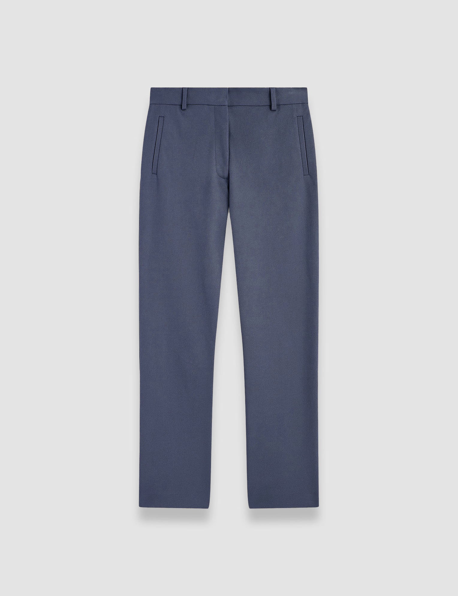 Blue New Eliston Gabardine Stretch Trousers - Joseph