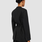 Black Victor Tailoring Crepe Jacket - Joseph