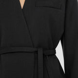 Black Victor Tailoring Crepe Jacket - Joseph