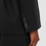 Black Victor Tailoring Crepe Jacket - Joseph