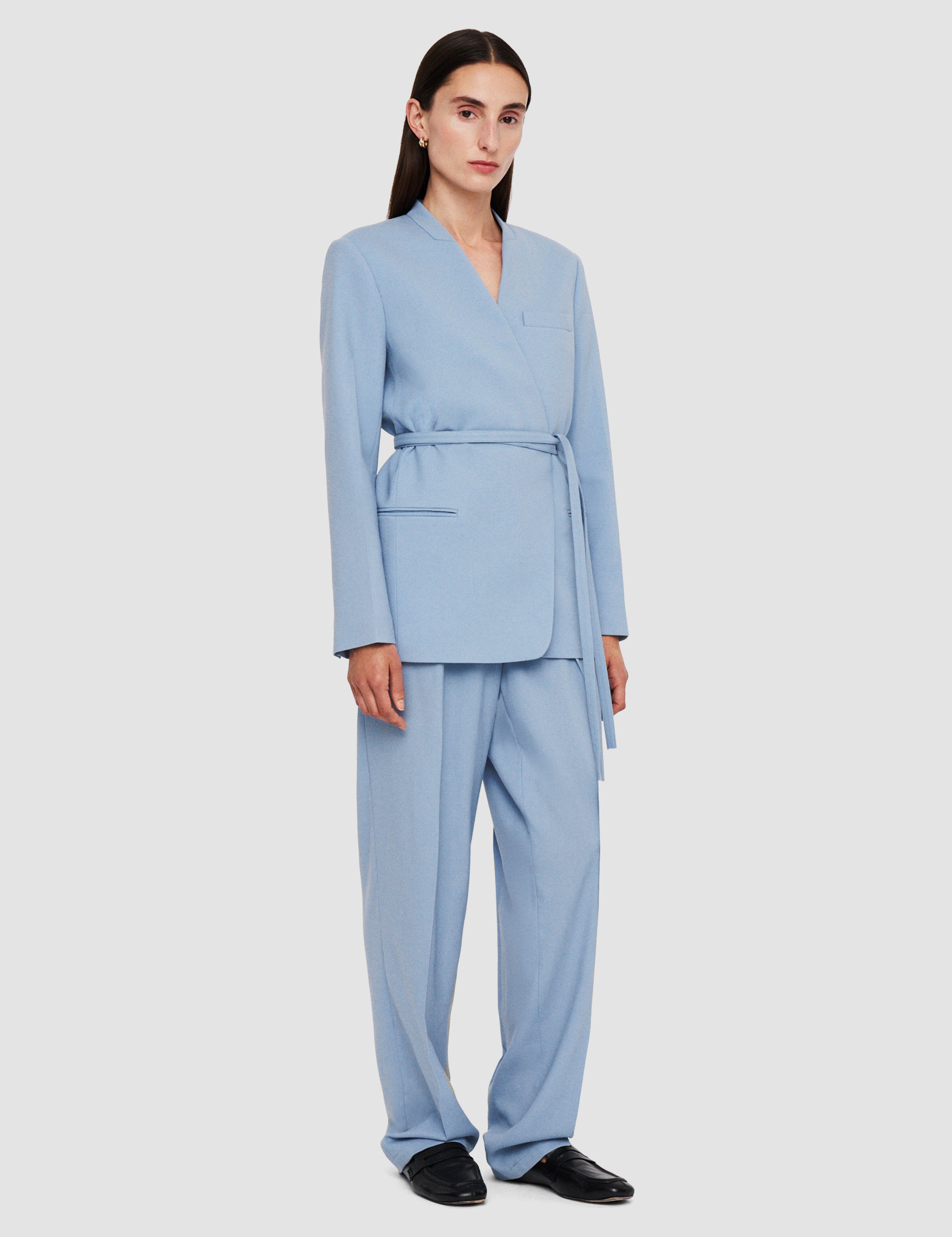 Blue Victor Tailoring Crepe Jacket - Joseph