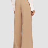 Beige Alane Comfort Cady Trousers - Joseph