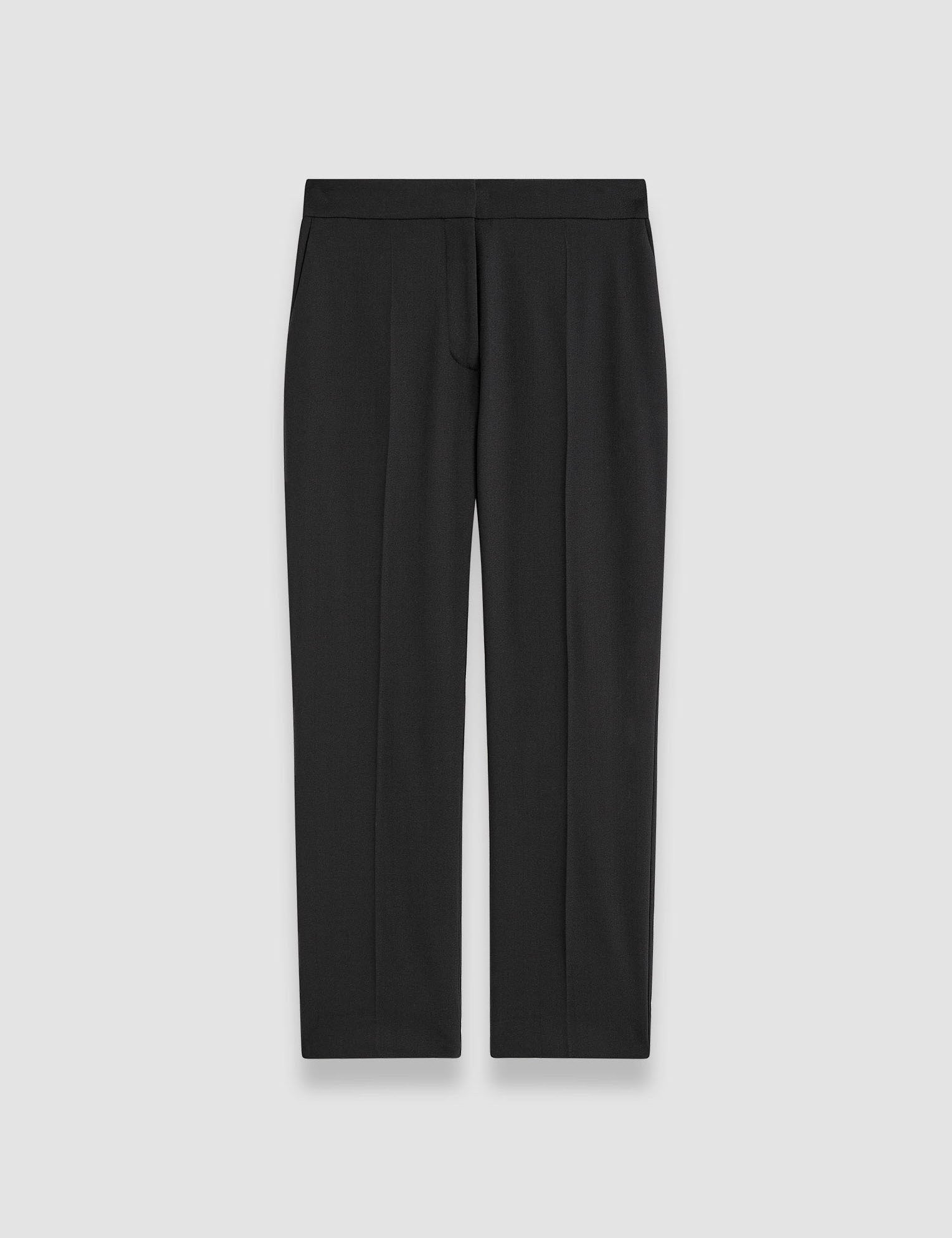 Black Vilar Tailoring Crepe Trousers - Joseph