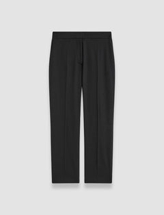 Black Vilar Tailoring Crepe Trousers - Joseph