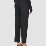 Black Vilar Tailoring Crepe Trousers - Joseph