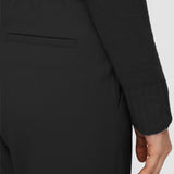 Black Vilar Tailoring Crepe Trousers - Joseph