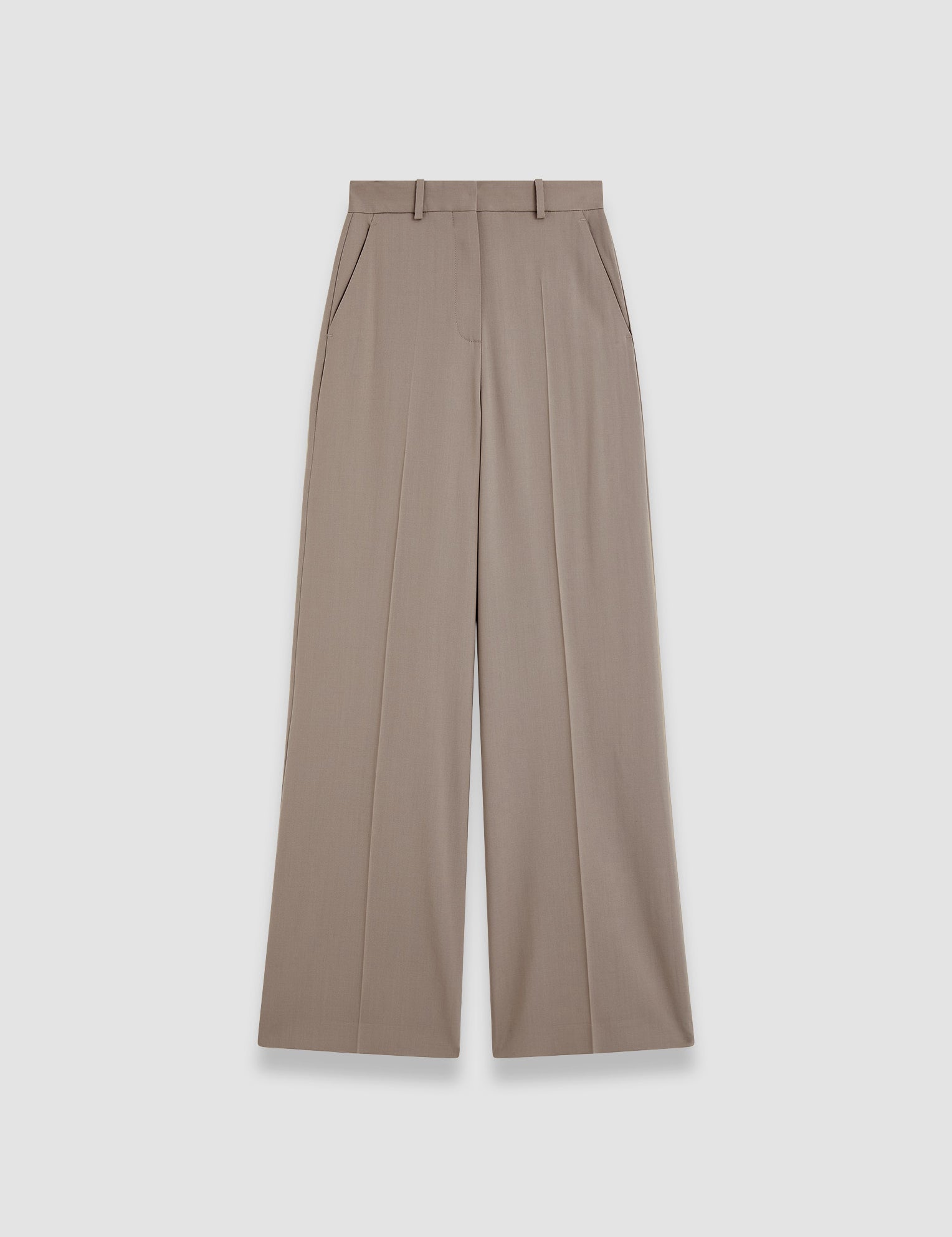 Grey Alana Tailoring Wool Stretch Trousers - Joseph