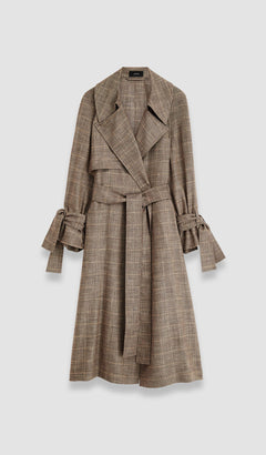Grey Alsace Wool Bamboo Coat - Joseph