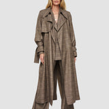 Grey Alsace Wool Bamboo Coat - Joseph