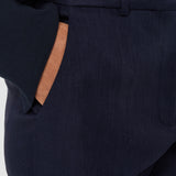 Blue Tafira Linen Stretch Trousers - Joseph