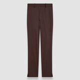 Brown Bing Court Light Gabardine Stretch Trousers - Joseph