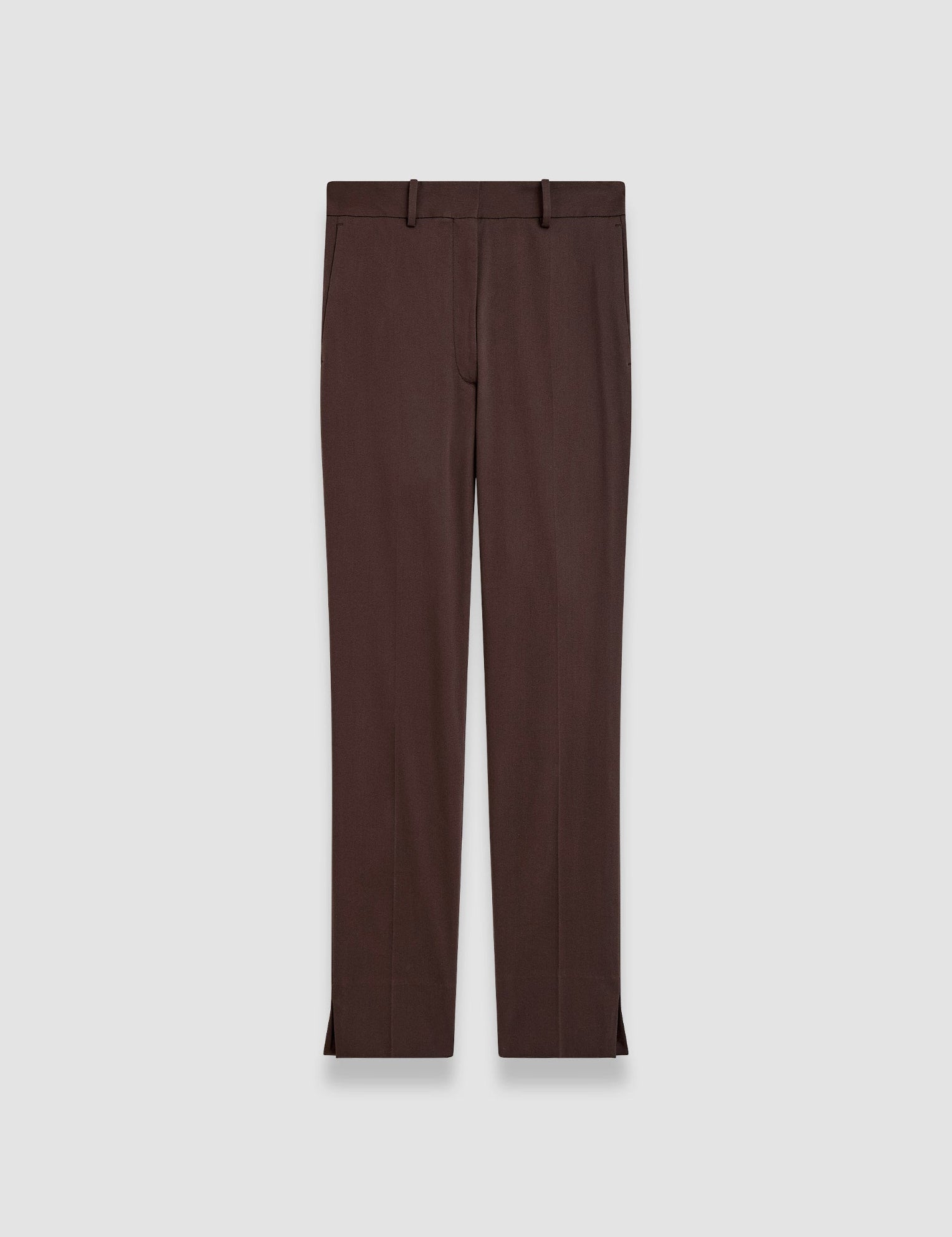 Brown Bing Court Light Gabardine Stretch Trousers - Joseph