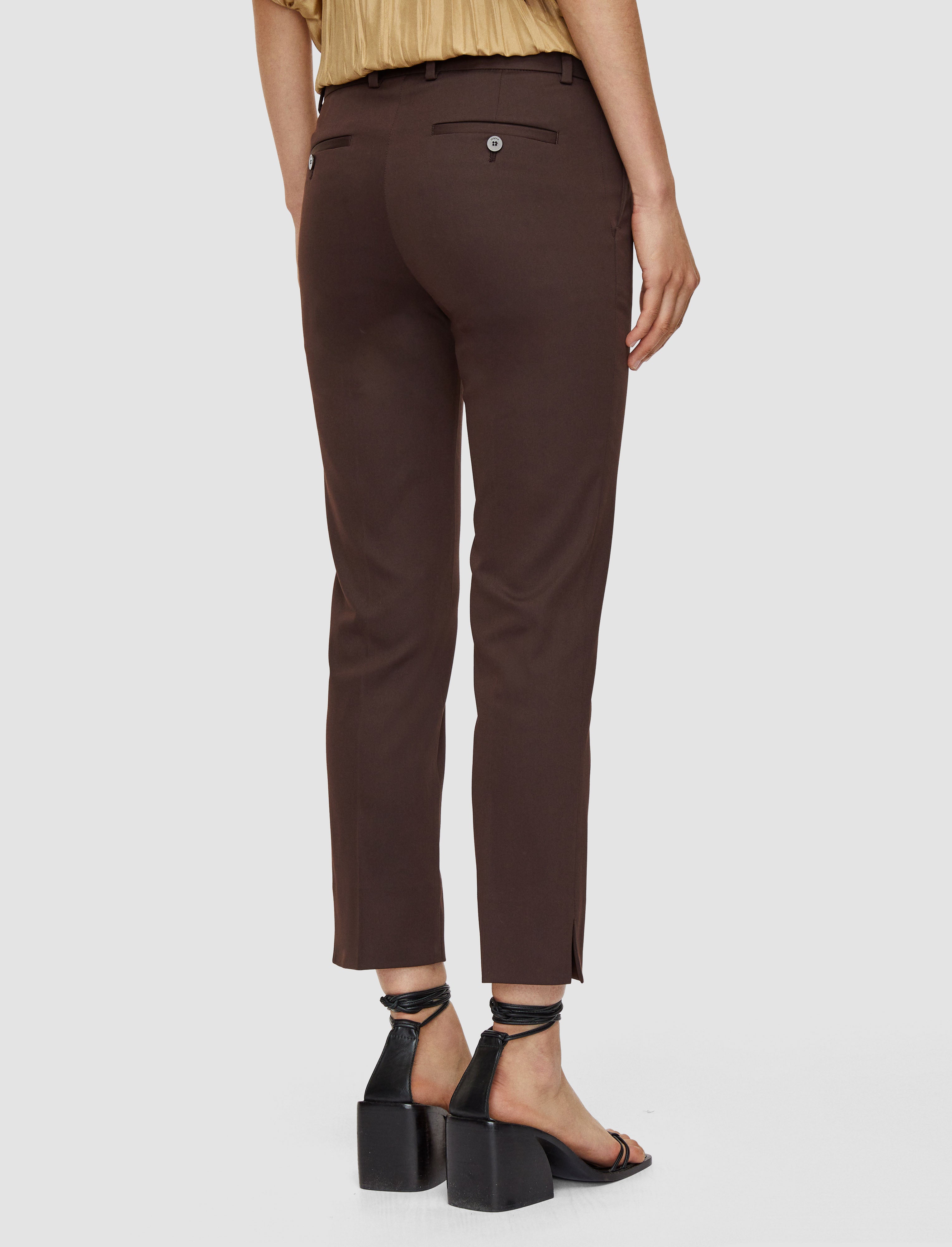 marron-pantalon-bing-court-en-gabardine-stretch-legere-JOSEPH