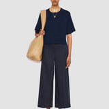 Blue Temple Light Gabardine Stretch Trousers - Joseph