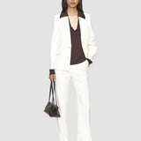 White Marty Linen Stretch Jacket - Joseph