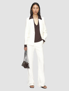 White Marty Linen Stretch Jacket - Joseph