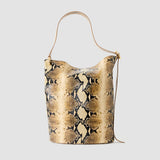 Brown Jumbo Fold Bucket Leather Bag - Joseph