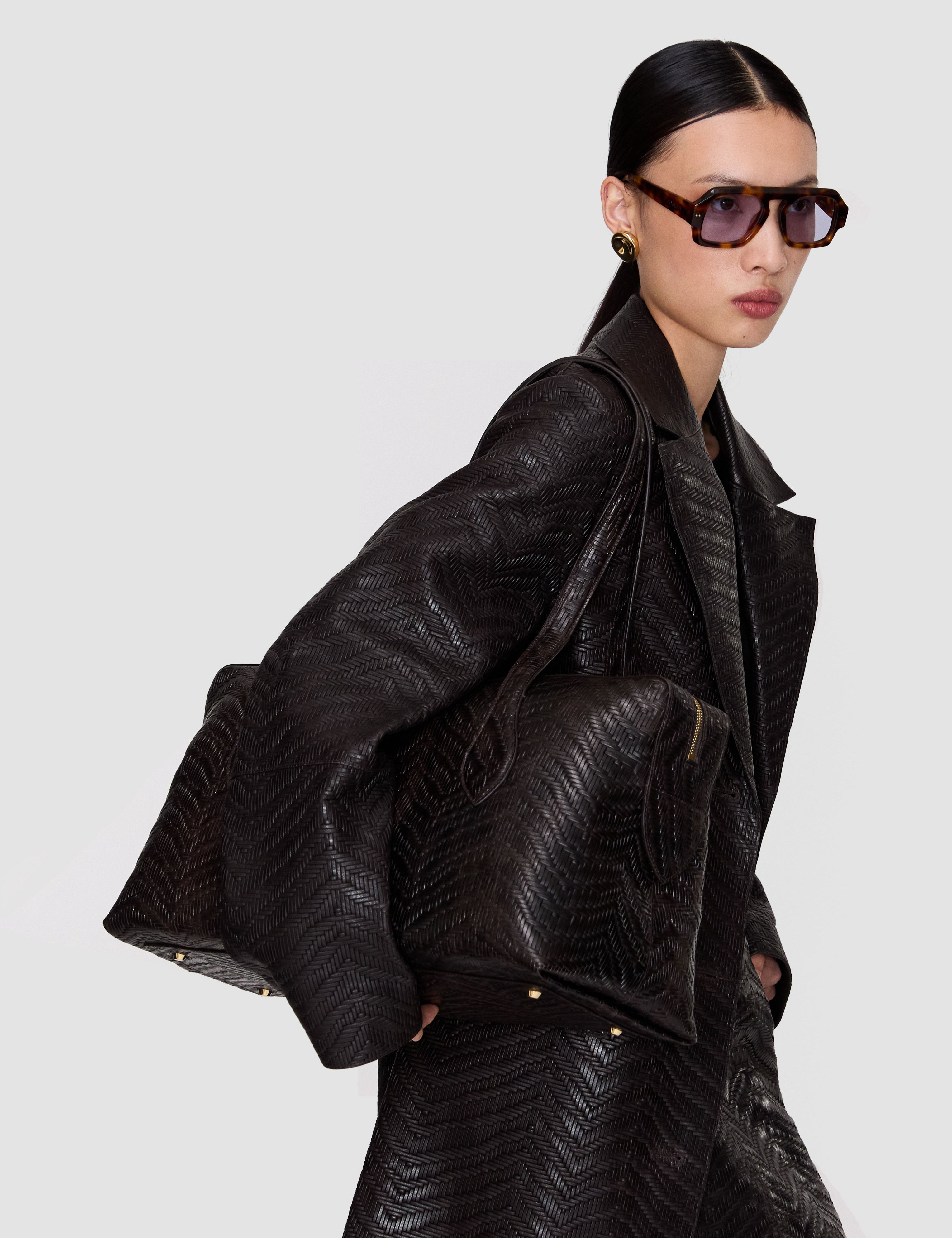 Brown Jumbo Loaf Leather Bag - Joseph
