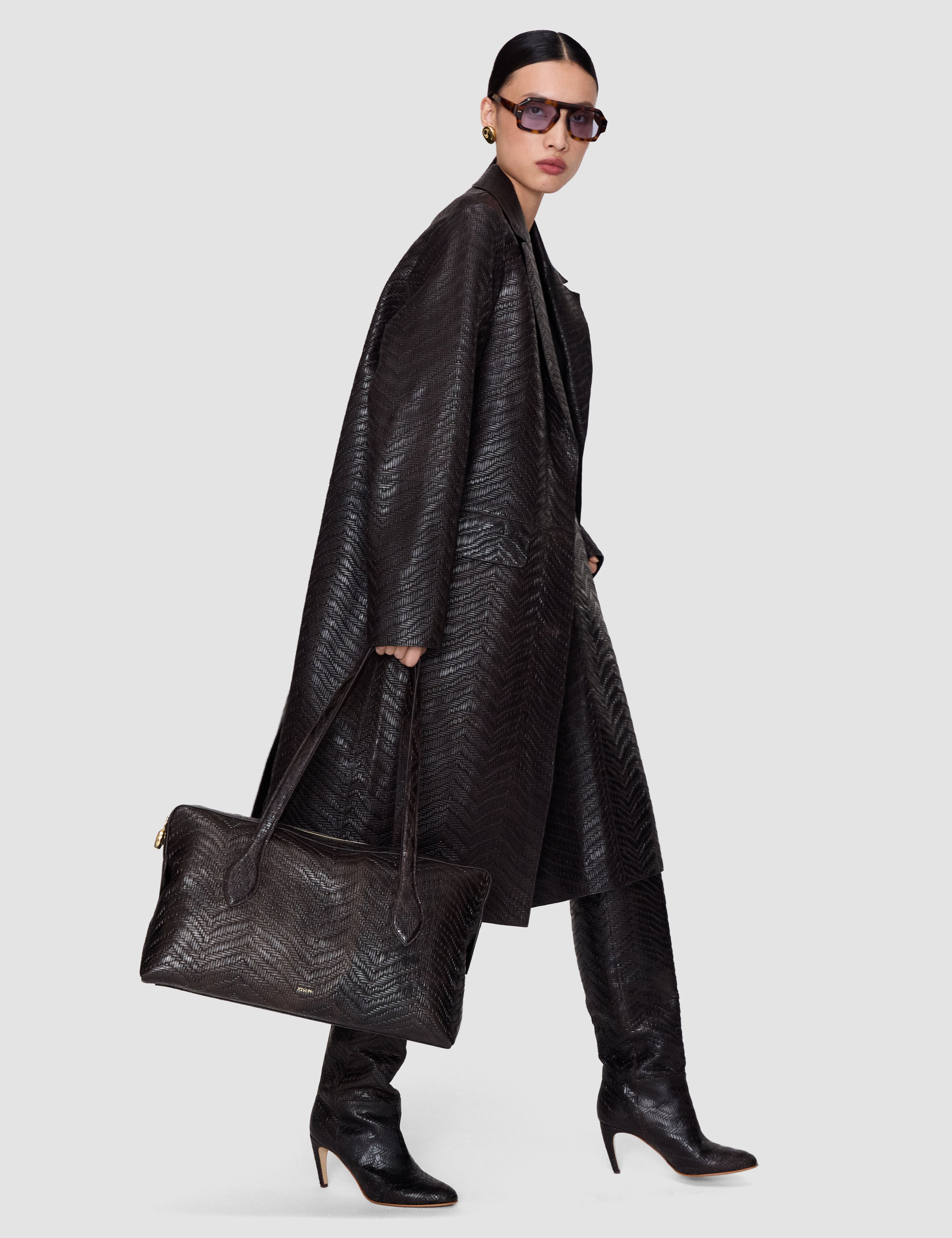 Brown Jumbo Loaf Leather Bag - Joseph