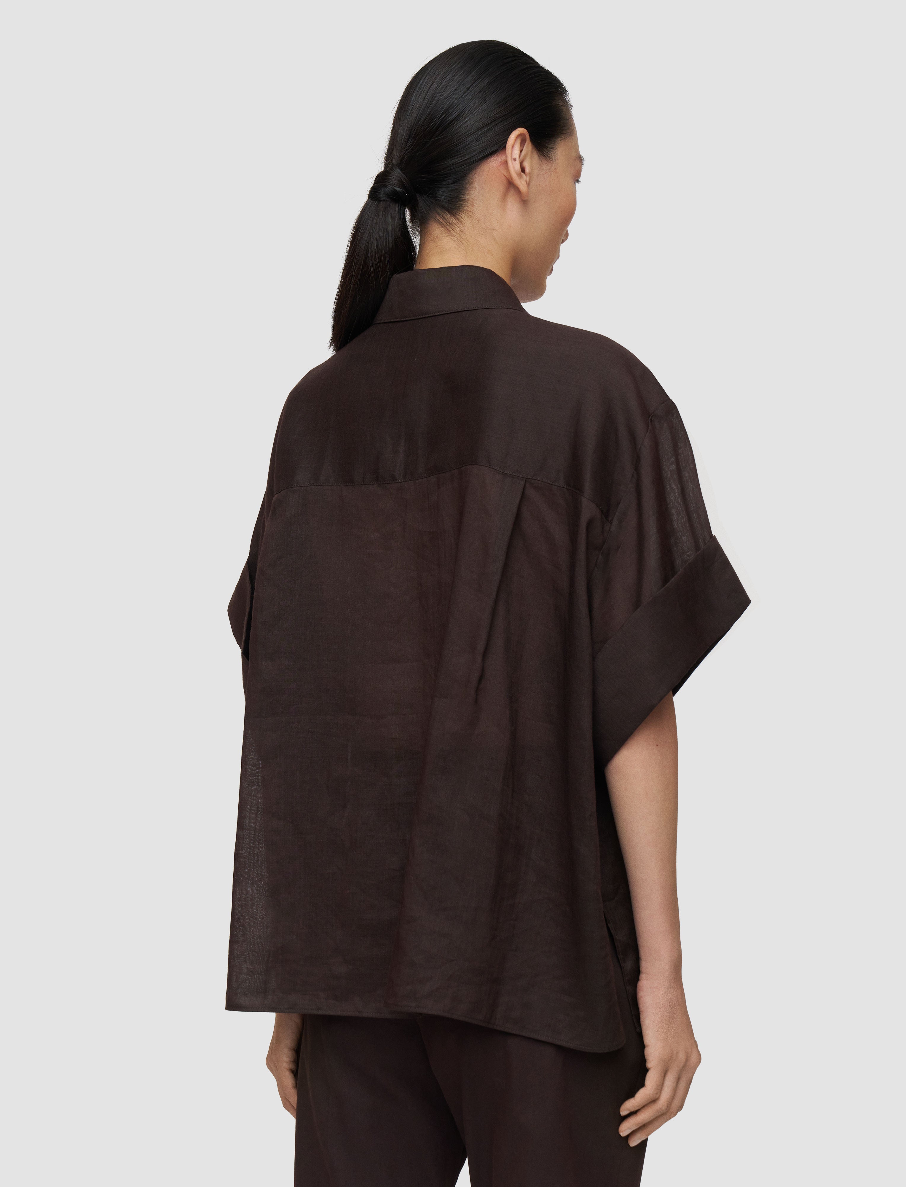 brown-justi-ramie-voile-shirt-JOSEPH