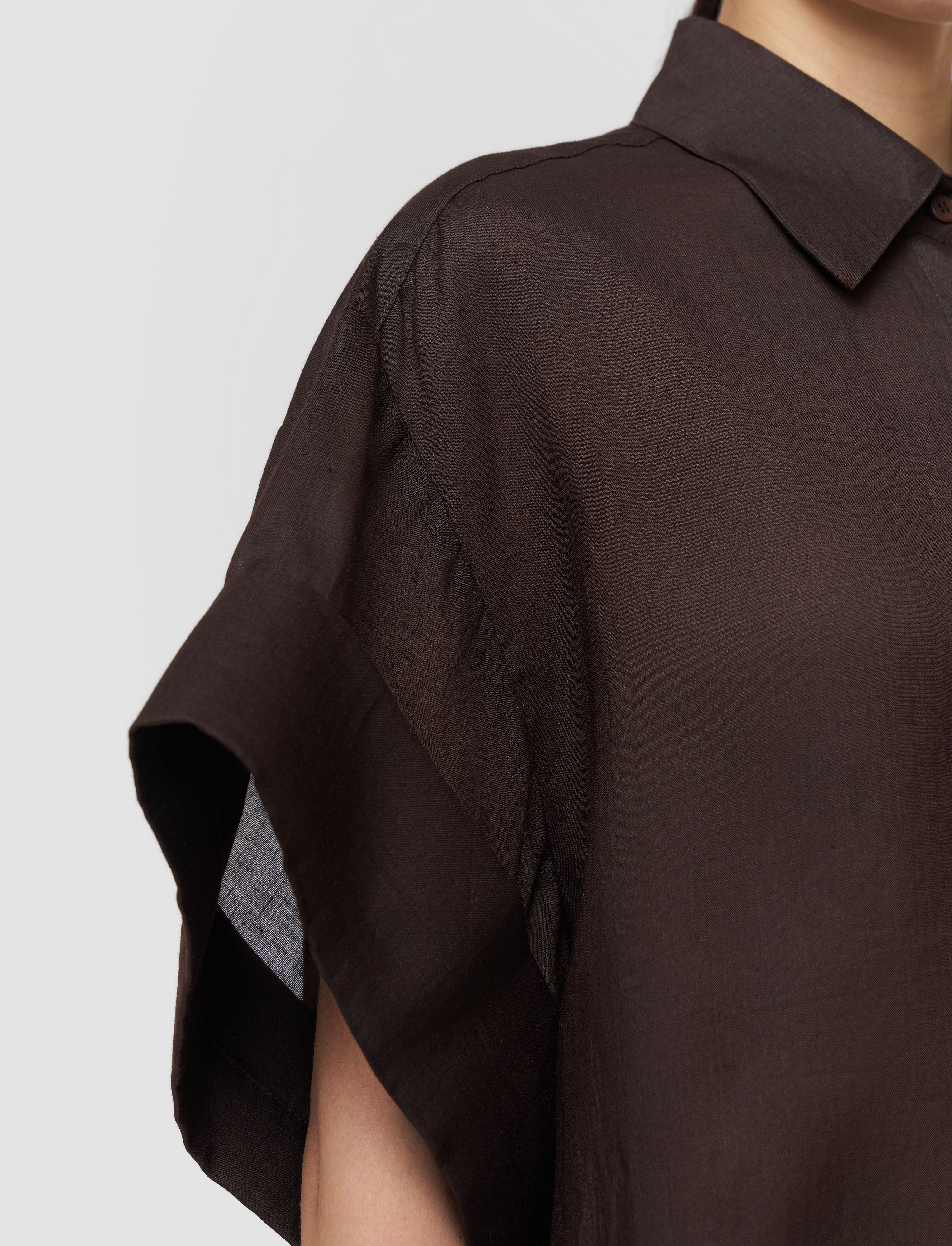 brown-justi-ramie-voile-shirt-JOSEPH