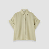Green Justi Ramie Voile Shirt - Joseph