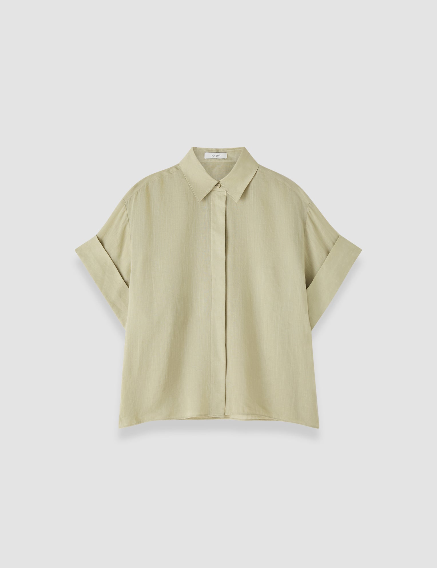 Green Justi Ramie Voile Shirt - Joseph