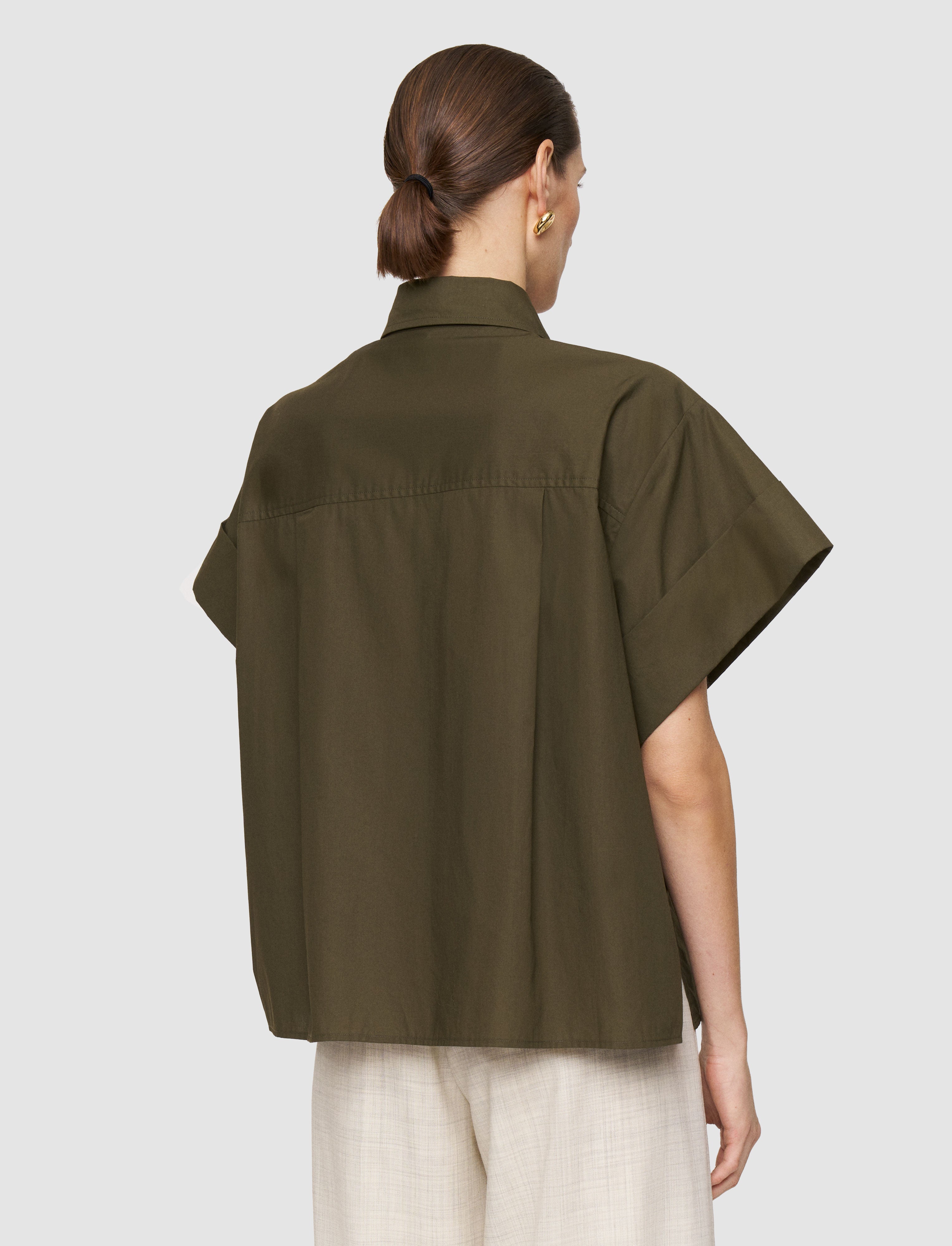 green-justo-poplin-cotton-shirt-JOSEPH