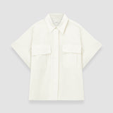 White Justo Poplin Cotton Shirt - Joseph