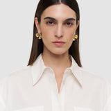 White Justo Poplin Cotton Shirt - Joseph