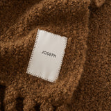 Brown Kai Fluffy Bouclé Scarf - Joseph
