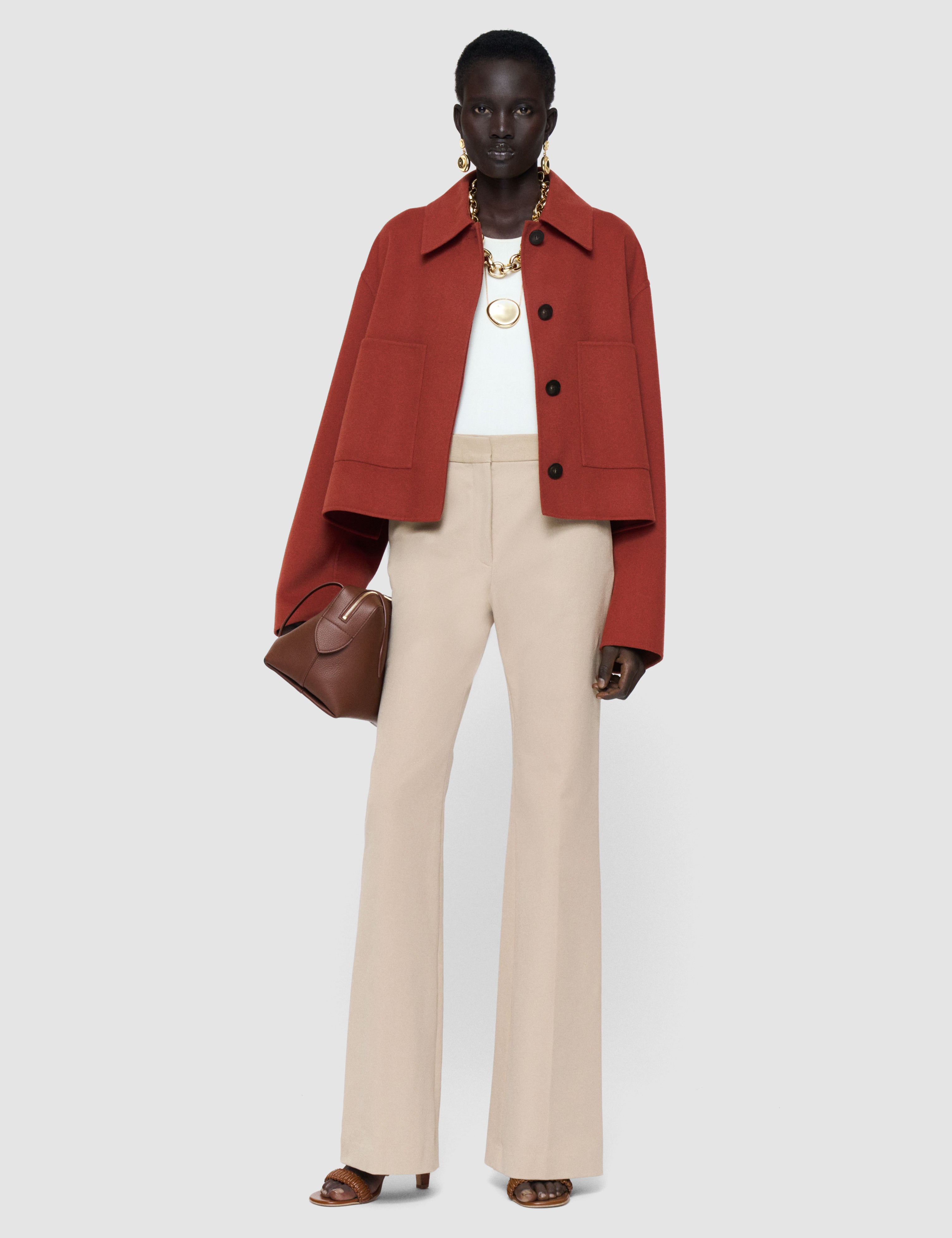 Orange Kalaa Light Double Face Jacket - Joseph