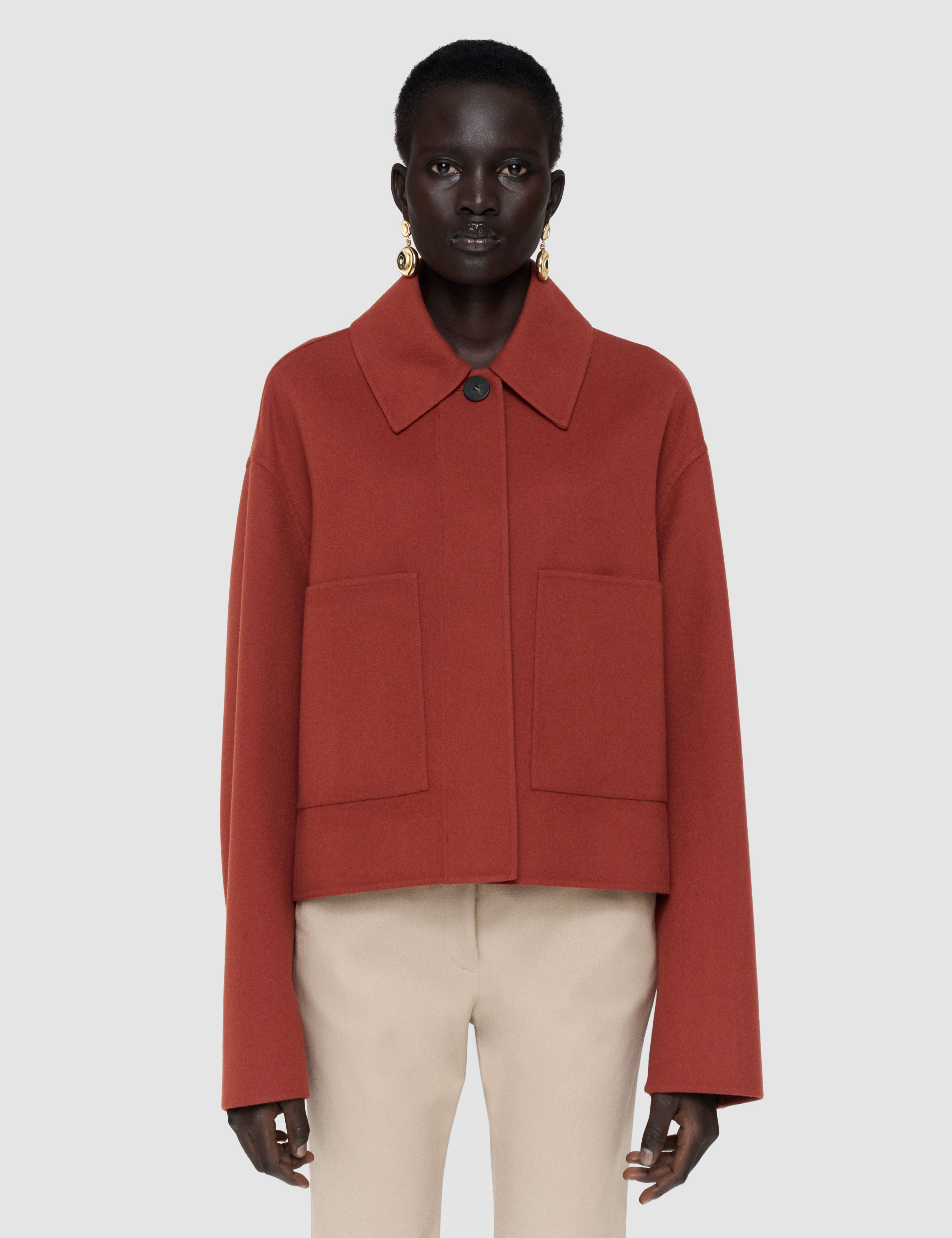 Orange Kalaa Light Double Face Jacket - Joseph