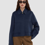Blue Kalaa Light Double Face Wool Jacket - Joseph