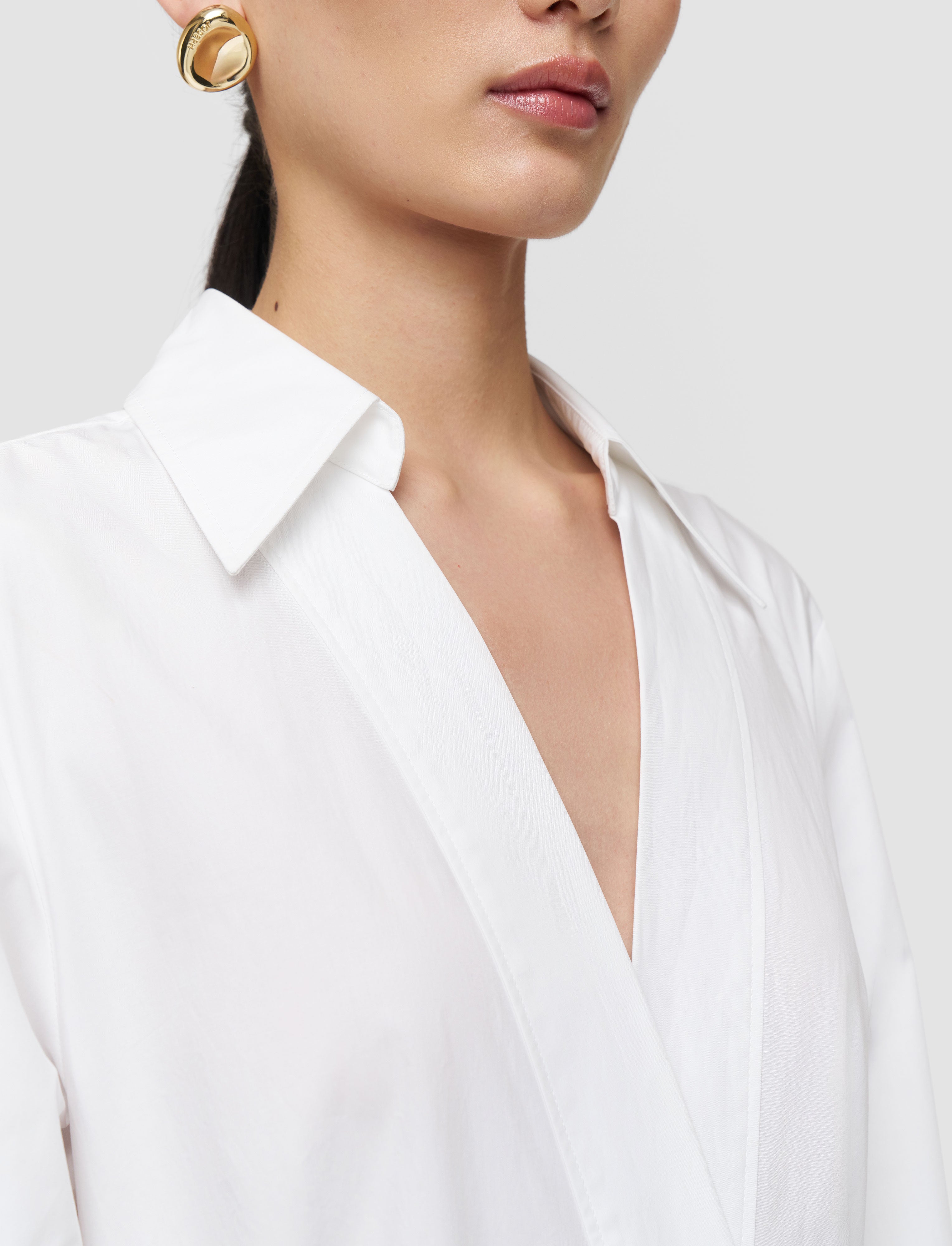 白-kathe-cotton-poplin-ドレス-JOSEPH