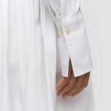 White Kathe Cotton Poplin Dress - Joseph