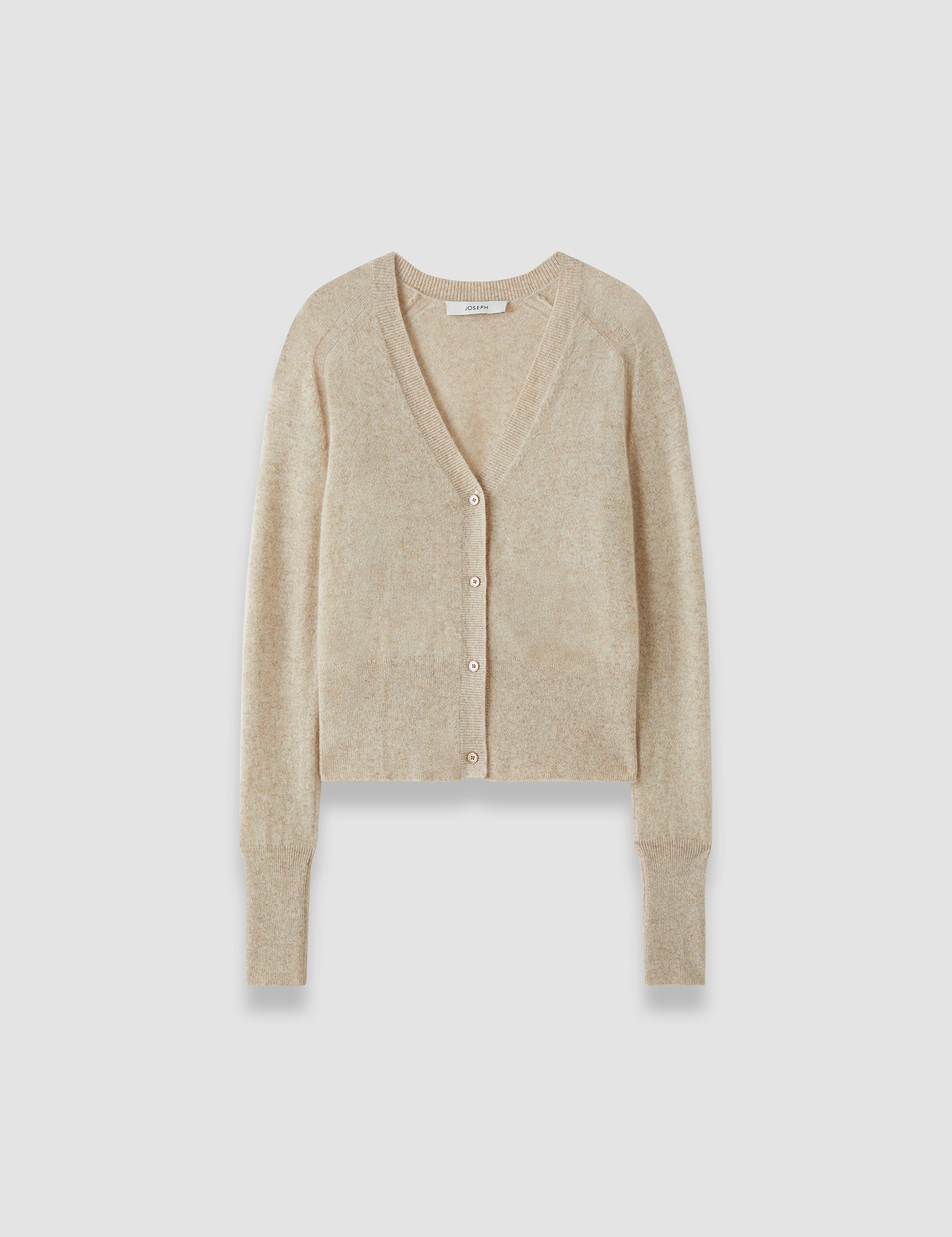 Beige Keane Light Pure Cashmere Cardigan - Joseph