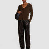 Brown Keane Light Pure Cashmere Cardigan - Joseph