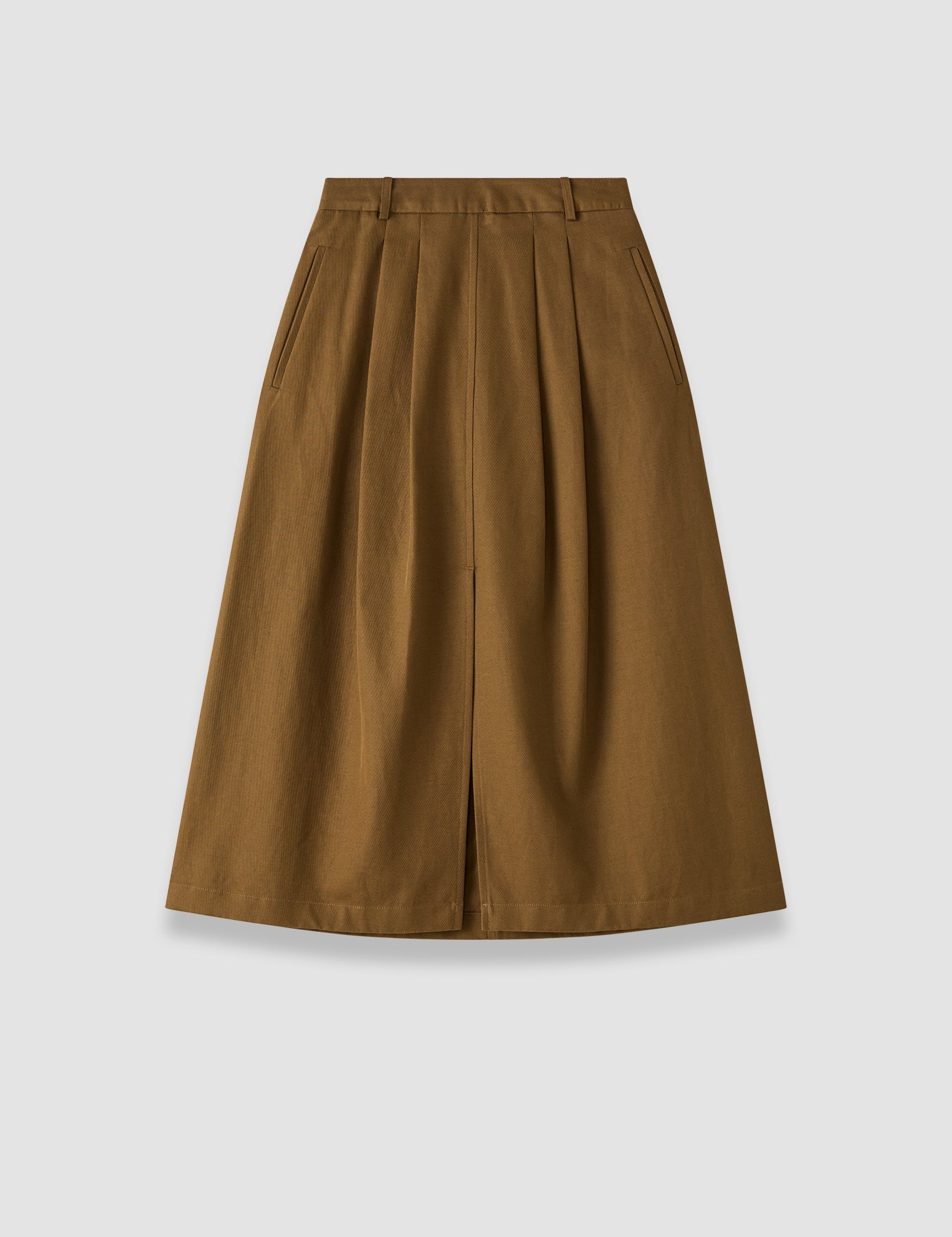 Brown Kharis Cotton Twill Skirt - Joseph