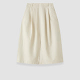 White Kharis Cotton Twill Skirt - Joseph