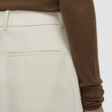 White Kharis Cotton Twill Skirt - Joseph