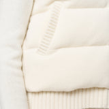 White Knitted Down Puffer Gilet - Joseph