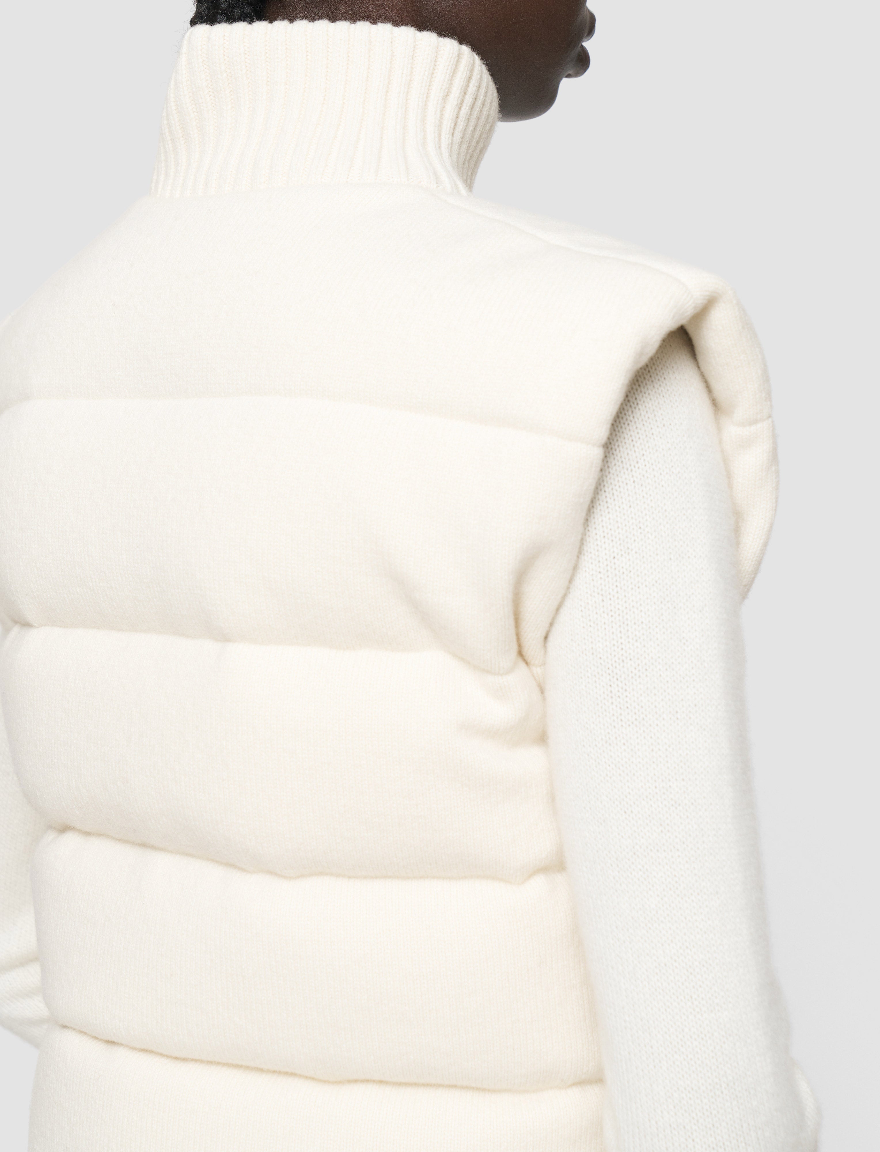 white-knitted-down-puffer-gilet-JOSEPH