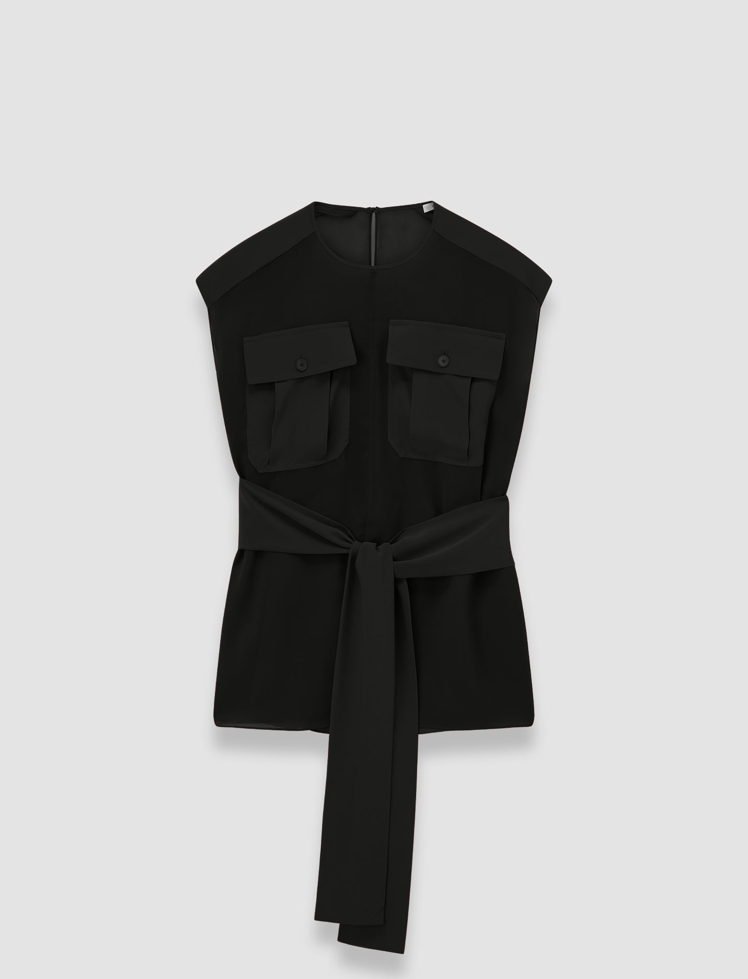 black-kniza-crepe-de-soie-silk-blouse-JOSEPH