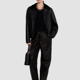 Black Kyro Reversible Soft Shearling Jacket - Joseph