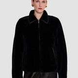 Black Kyro Reversible Soft Shearling Jacket - Joseph