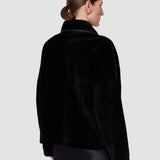 Black Kyro Reversible Soft Shearling Jacket - Joseph