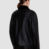 Black Kyro Reversible Soft Shearling Jacket - Joseph