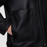 Black Kyro Reversible Soft Shearling Jacket - Joseph