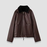 Kyro Reversible Soft Shearling Jacket